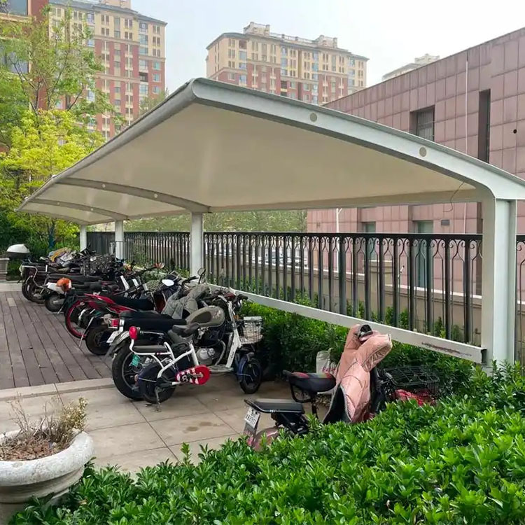 泽库县膜结构电动车棚